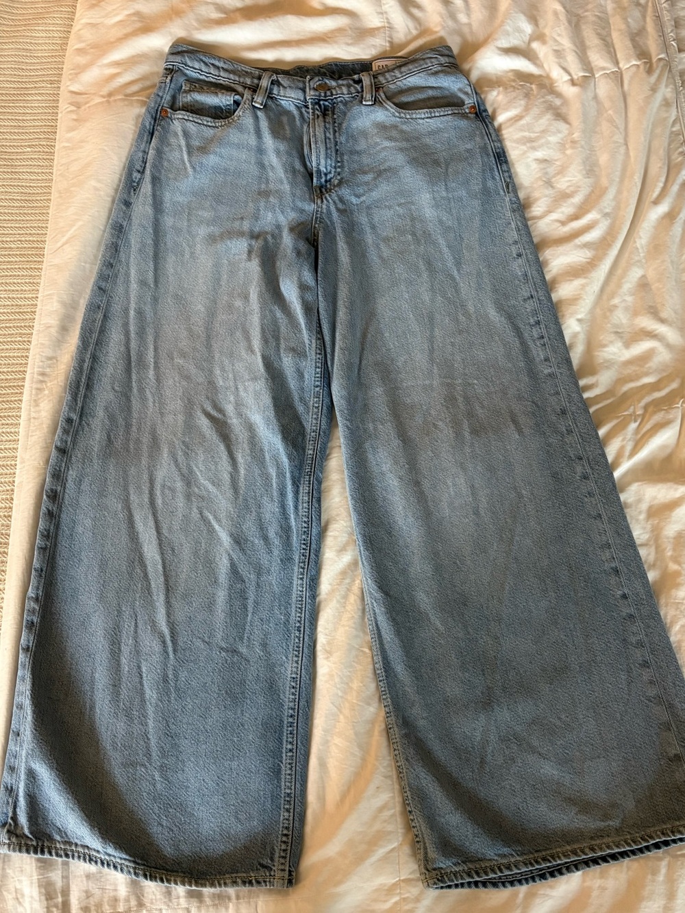 GAP Light Blue Mid-Rise Wide-Leg Women's Jeans size 6